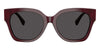 Ralph Lauren The Overszed Ricky RL8221#colour_solid-bordeaux-dark-grey