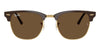 Ray-Ban Clubmaster RB3016#colour_brown-on-gold-dark-brown