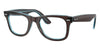 Ray-Ban New Original Wayfarer RB4340V#colour_brown-on-crystal-blue