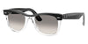 Ray-Ban Wayfarer RB2240 #colour_black on crystal/grey to clear gradient