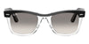 Ray-Ban Wayfarer RB2240 #colour_black on crystal/grey to clear gradient