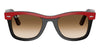 Ray-Ban Wayfarer RB2240 #colour_red on black/clear brown gradient