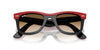 Ray-Ban Wayfarer RB2240 #colour_red on black/clear brown gradient