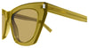 Saint Laurent SL 214 #colour_shiny crystal olive green/brown