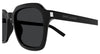 Saint Laurent SL 715 Sun #colour_shiny black/grey with light mirror