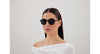 Saint Laurent SL 715 Sun #colour_shiny black/grey with light mirror