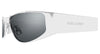 Saint Laurent SL 739 #colour_shiny silver/grey with silver flash mirror