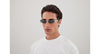 Saint Laurent SL 739 #colour_shiny silver/grey with silver flash mirror