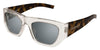 Saint Laurent SL 740#colour_shiny-beige-crystal-and-havana-grey-with-silver-flash-mirror