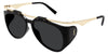 Saint Laurent New Wave SL M137/F #colour_black with gold/dark grey