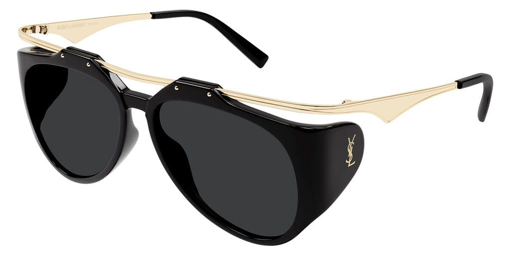 Saint Laurent New Wave SL M137/F #colour_black with gold/dark grey