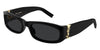 Saint Laurent SL M152/F #colour_shiny black/grey with light mirror