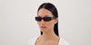 Saint Laurent SL M152/F #colour_shiny black/grey with light mirror