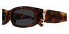 Saint Laurent SL M152/F #colour_shiny dark havana/grey with light mirror