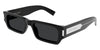 Saint Laurent Classic SL 660/F #colour_black with silver/grey