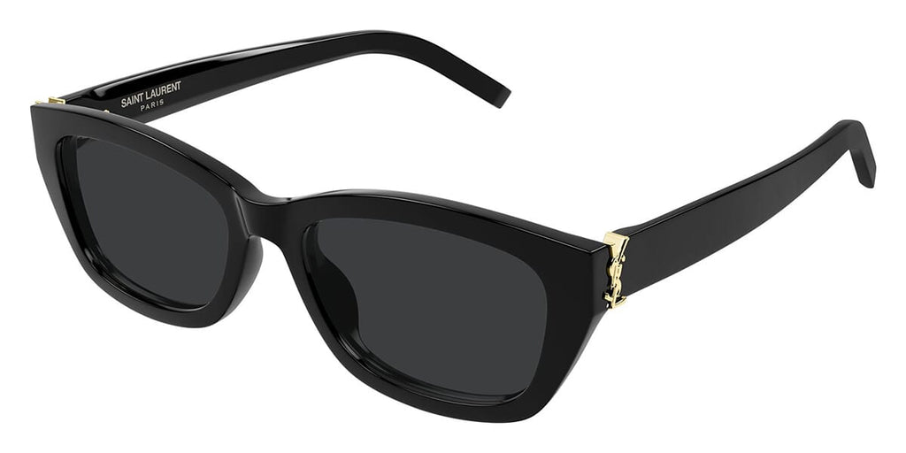 Saint Laurent SL M153/F #colour_shiny black/grey with light mirror
