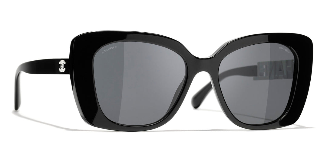 CHANEL 5422B Square Acetate & Strass Sunglasses | Maverick & Wolf