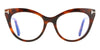 Tom Ford TF6091-B Blue Light#colour_shiny-spotted-blonde-havana