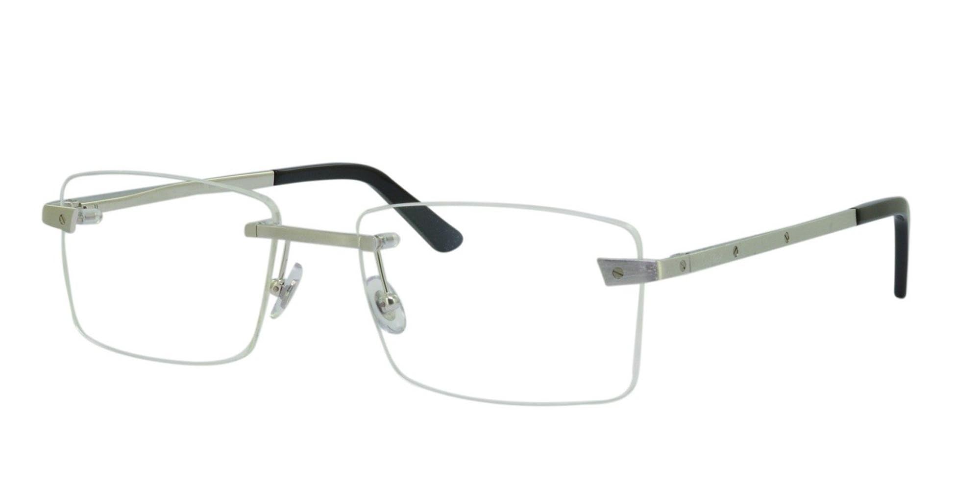 Cartier Santos de Cartier CT0167O Rectangle Glasses Maverick Wolf