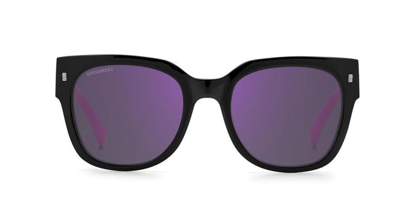 DSQUARED2 Icon 0005/S Black-Fuchisa/Violet Mirror #colour_black-fuchisa-violet-mirror