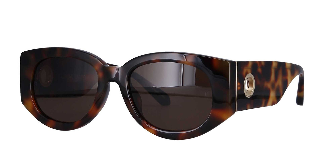 Linda Farrow Debbie LFL1059 Dark Tortoise/Brown #colour_dark-tortoise-brown