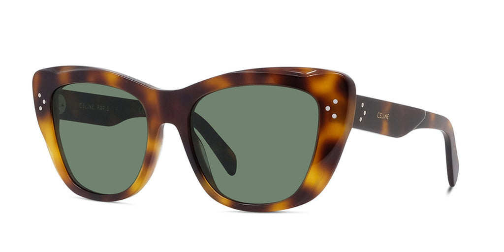 Celine CL40199I Light Tortoise/Green #colour_light-tortoise-green