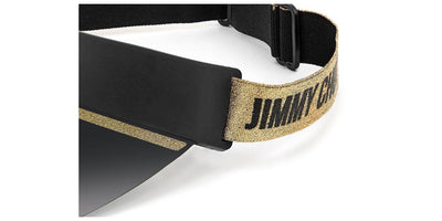 Jimmy Choo Calix Visor Black Gold/Grey #colour_black-gold-grey