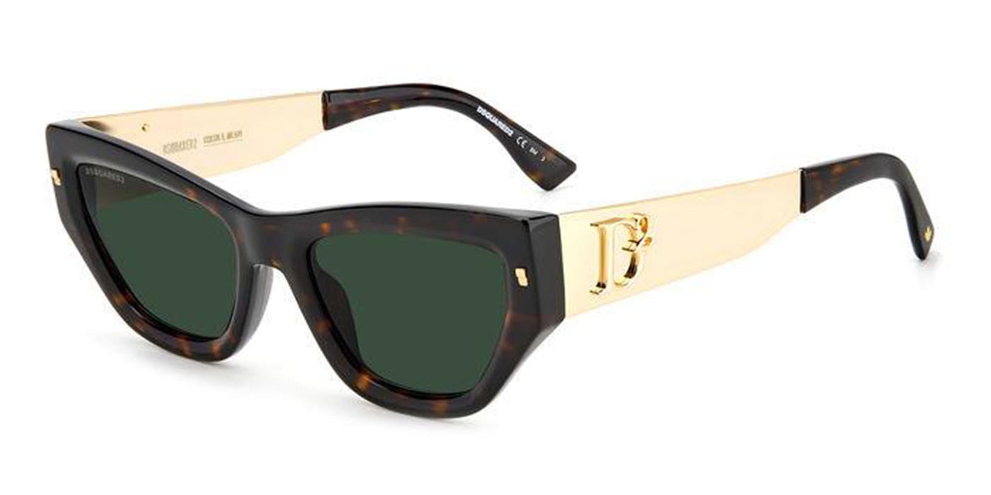 DSQUARED2 D2 0033/S Havana/Green #colour_havana-green