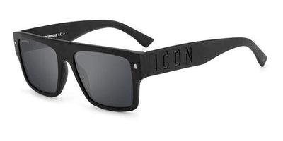 DSQUARED2 Icon 0003/S Matte Black/Grey Mirror #colour_matte-black-grey-mirror