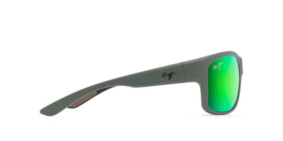 Maui Jim Southern Cross Soft Matte Khaki/Maui Green #colour_soft-matte-khaki-maui-green