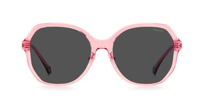 Polaroid PLD6177/G/S Asian Fit Pink/Polarised Grey #colour_pink-polarised-grey