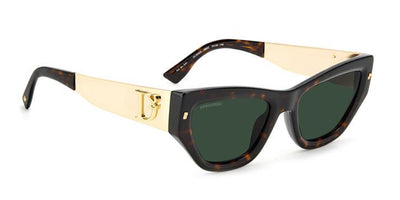 DSQUARED2 D2 0033/S Havana/Green #colour_havana-green