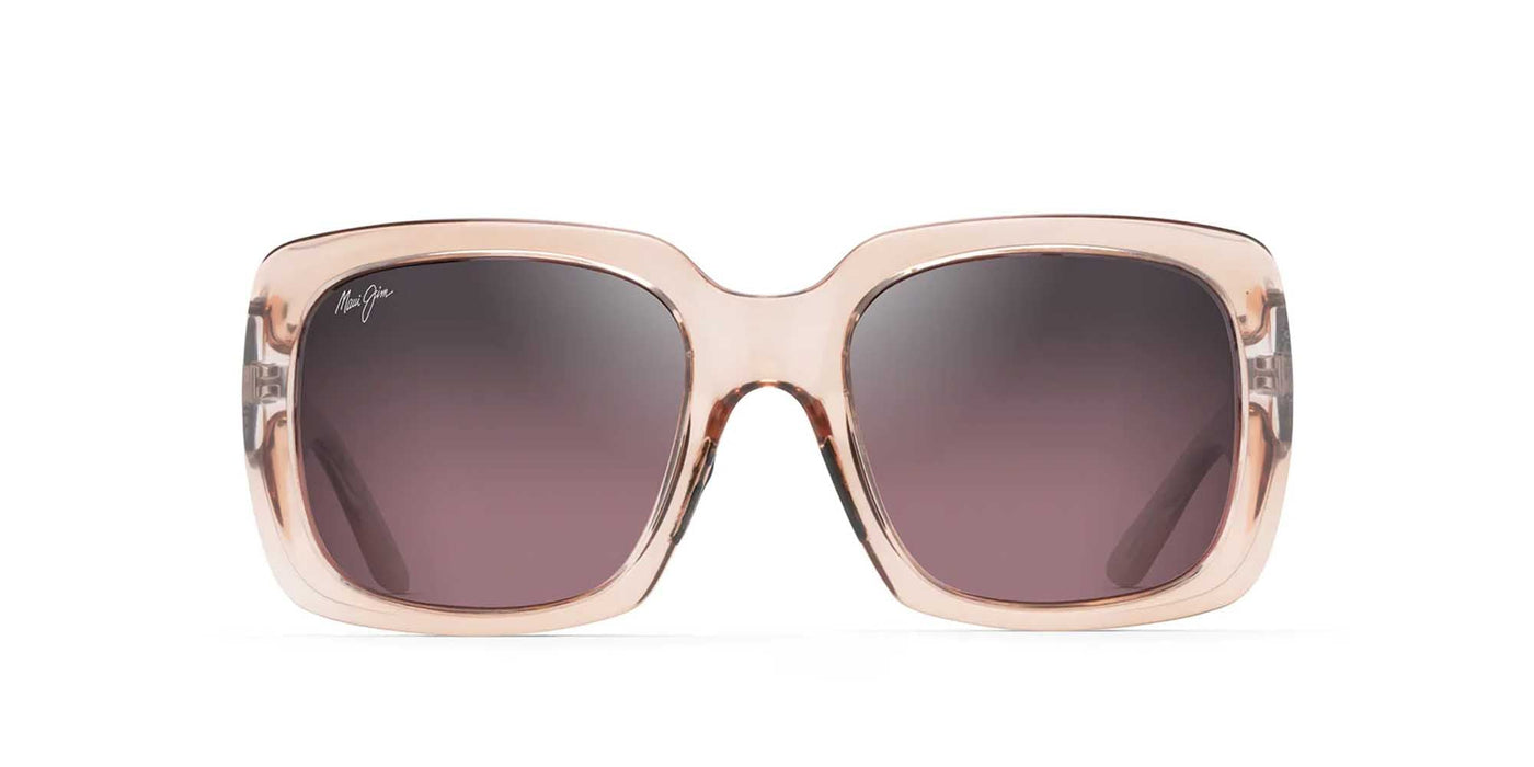 Maui Jim Two Steps Transparent Pink/Maui Rose #colour_transparent-pink-maui-rose