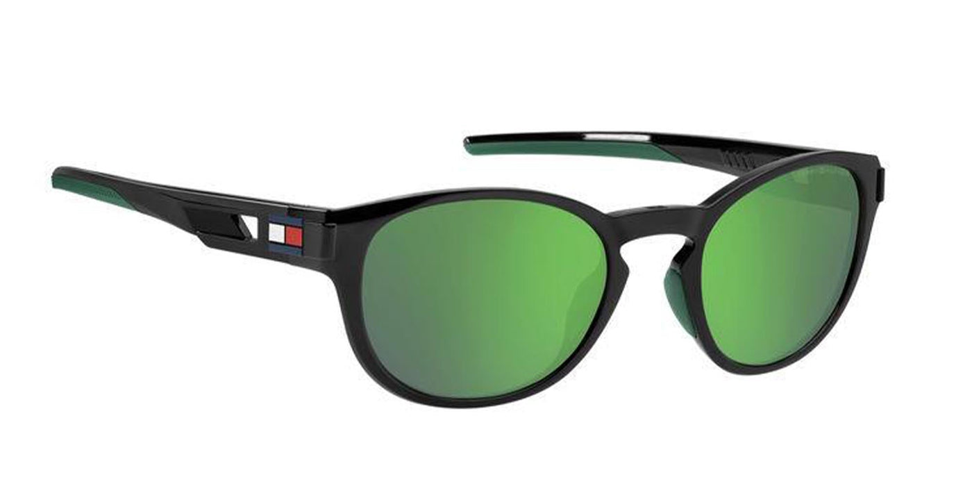 Tommy Hilfiger TH1912/S Black/Green Mirror #colour_black-green-mirror