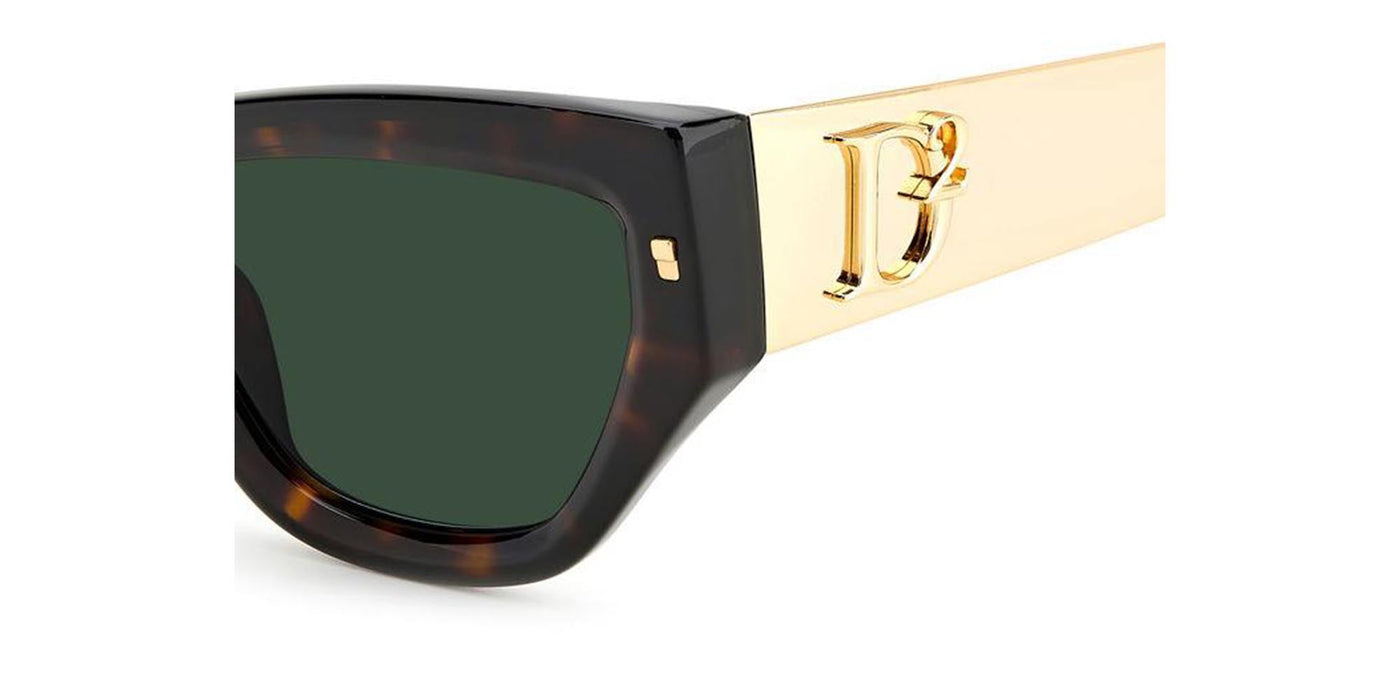 DSQUARED2 D2 0033/S Havana/Green #colour_havana-green