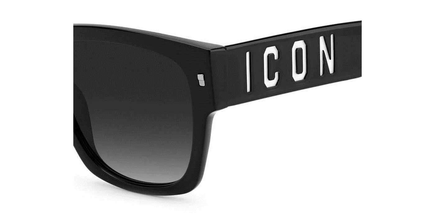 DSQUARED2 Icon 0004/S Matte Black/Grey #colour_matte-black-grey