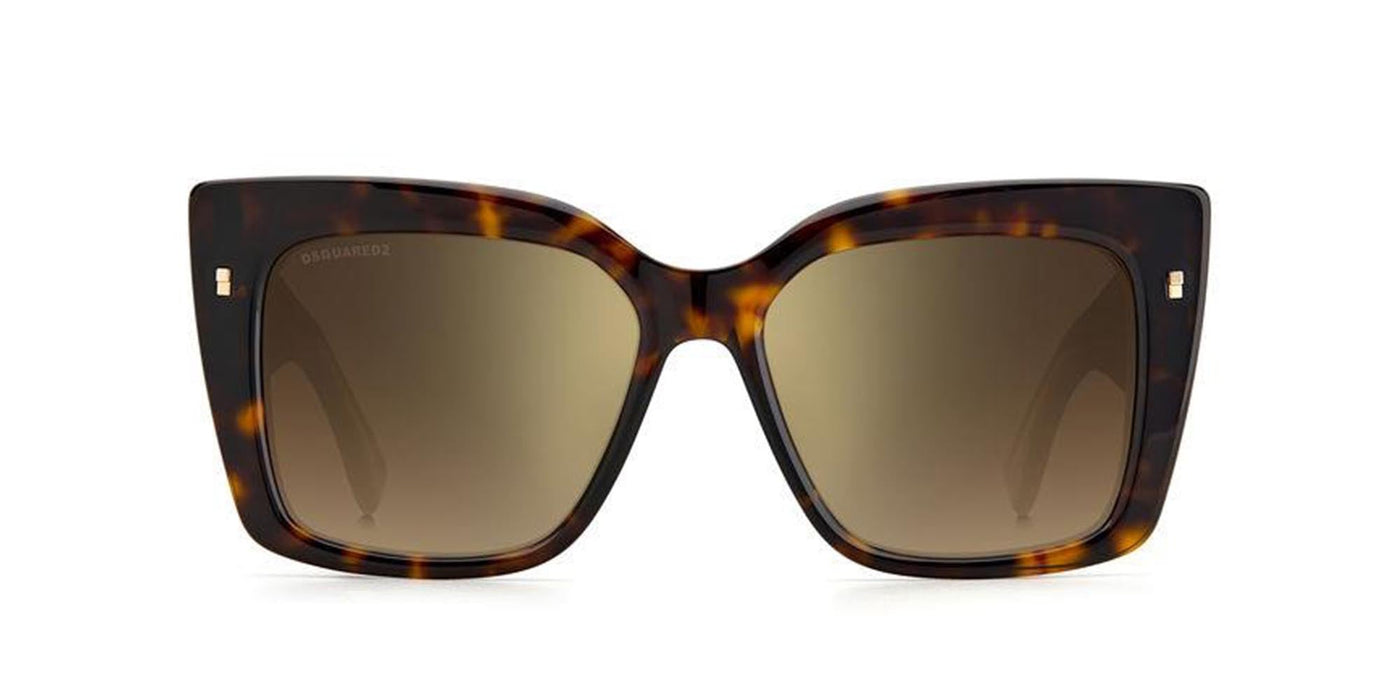 DSQUARED2 D2 0017/S Havana/Gold Mirror #colour_havana-gold-miror