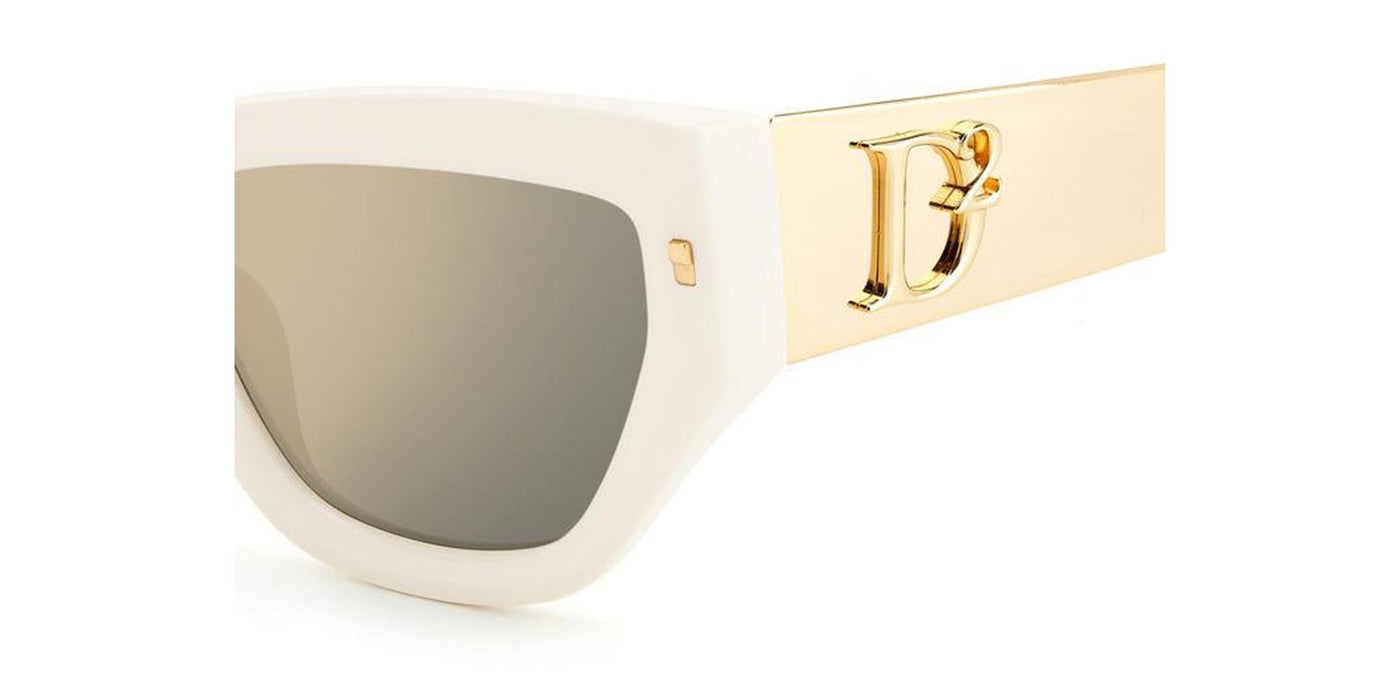 DSQUARED2 D2 0033/S Ivory/Gold Mirror #colour_ivory-gold-mirror