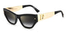 DSQUARED2 D2 0033/S Black-Gold/Grey Gradient #colour_black-gold-grey-gradient