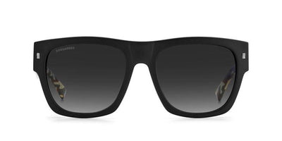 DSQUARED2 Icon 0004/S Black-Pattern Green/Grey Gradient #colour_black-pattern-grey-gradient