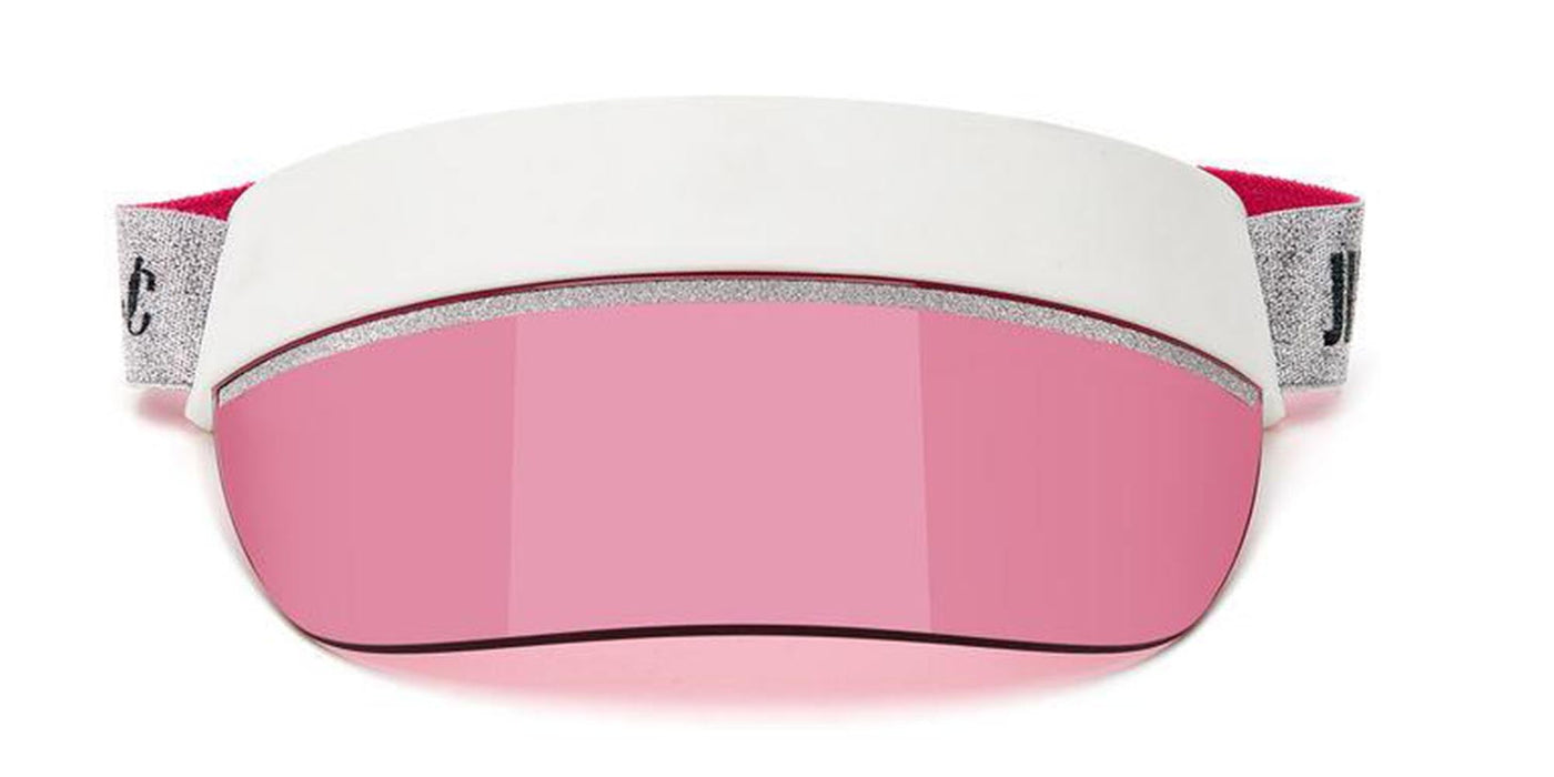 Jimmy Choo Calix Visor White/Pink #colour_white-pink