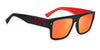 DSQUARED2 Icon 0003/S Black-Red/Orange Mirror #colour_black-red-orange-mirror