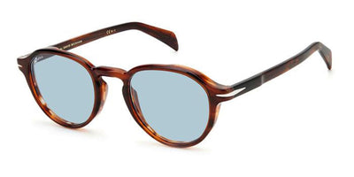 David Beckham DB7078/S Brown Horn/Blue #colour_brown-horn-blue