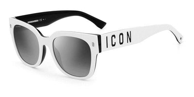 DSQUARED2 Icon 0005/S White/Silver Mirror #colour_white-silver-mirror