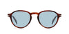 David Beckham DB7078/S Brown Horn/Blue #colour_brown-horn-blue