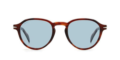 David Beckham DB7078/S Brown Horn/Blue #colour_brown-horn-blue