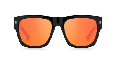 DSQUARED2 Icon 0004/S Black-Red/Orange Mirror #colour_black-red-orange-mirror