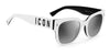 DSQUARED2 Icon 0005/S White/Silver Mirror #colour_white-silver-mirror