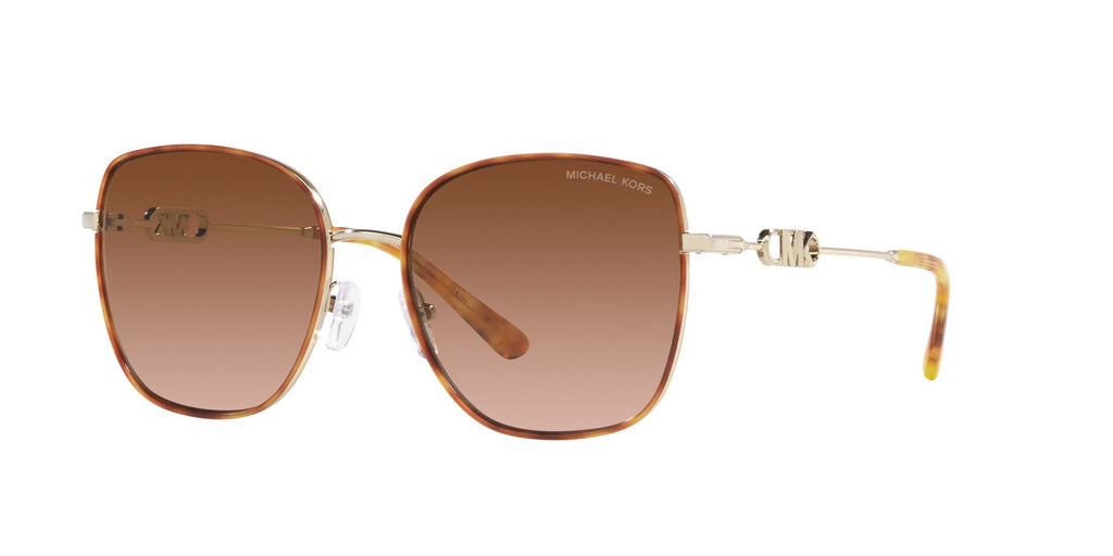 Michael Kors Empire Square 2 MK1129J Light Gold/Amber Tortoise/Amber Gradient #colour_light-gold-amber-tortoise-amber-gradient