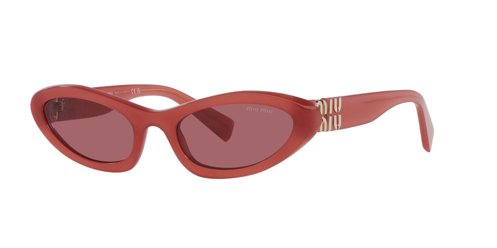 Miu Miu SMU09Y Cognac Opal/Dark Violet #colour_cognac-opal-dark-violet